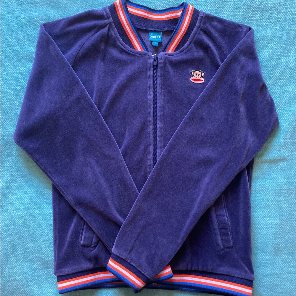Vintage Paul Frank Navy Jacket with Julius Logo Size Small